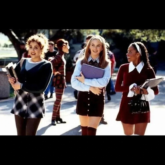 Vintage Y2K Joe Boxer wool/poly blend plaid mini skirt. Grey, pink and white. - Picture 10 of 10